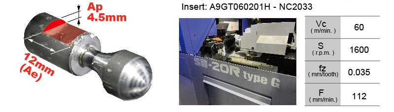 Ergo milling cutter on slloy steel - SCM440