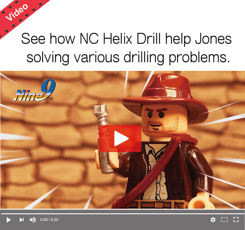 See how NC Helix Drill help Jones solving various drilling problems