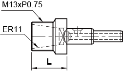 NineSwiss collet adapter for turning