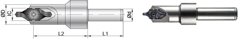 Nine9 indexable center drill_Cylindrical Shank with Pre-balanced