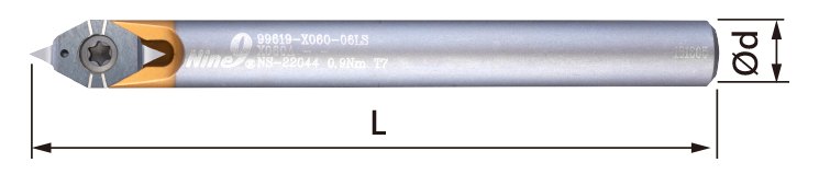 BC06-CT-X060-06L  Engraving Tool 60° NINE9  99619-X060-06L