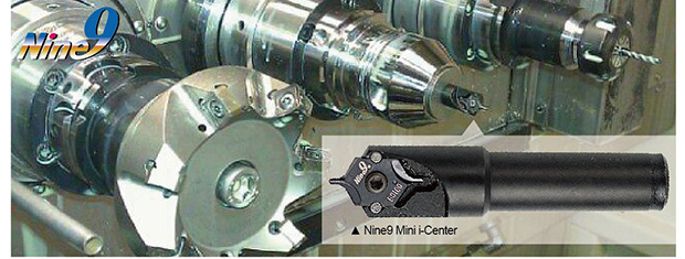 drill a hole on shaft end by Nine9 center drill