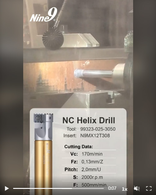 Cross-Hole Drilling on Railway Turnouts with the Nine9 NC Helix Drill